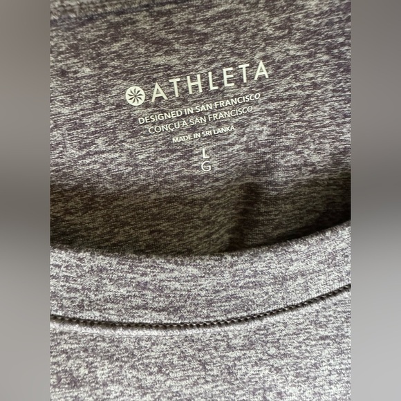 Athleta Dark Sky Violet Uptemp Long Sleeve Athletic Shirt - Picture 4 of 6